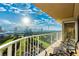 Sunny balcony with panoramic views of the city skyline and lush green golf courses at 3111 Bel Air Dr # 28C, Las Vegas, NV 89109