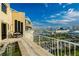 Condo balcony with outdoor seating, hot tub, and panoramic city views, perfect for entertaining or relaxing at 3111 Bel Air Dr # 28C, Las Vegas, NV 89109