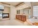 Bathroom with double vanity and large shower at 4156 Balmoral Castle Ct, Las Vegas, NV 89141