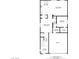 First floor plan showcasing kitchen, living room, and garage at 8351 Gold River Ct, Las Vegas, NV 89113