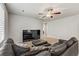 Spacious loft area with sectional sofa and TV at 8351 Gold River Ct, Las Vegas, NV 89113