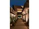 Stunning contemporary home features a landscaped walkway with accent lighting at 12 Chisel Crest Ct, Henderson, NV 89012