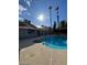 Sparkling kidney shaped pool and spa, great for entertaining at 2802 Camelback Ln, Henderson, NV 89074