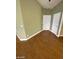 Hallway with hardwood floors and doors at 2802 Camelback Ln, Henderson, NV 89074