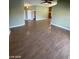 Living room with hardwood floors and ceiling fan at 2802 Camelback Ln, Henderson, NV 89074