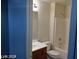 Well-lit bathroom featuring a vanity with a sink and a shower-tub combination at 4085 Oliver Sagebrush Dr, Las Vegas, NV 89122