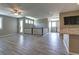 Open living room with loft and hardwood-look floors at 1140 Apollo Gardens St, Henderson, NV 89052