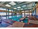Bright indoor pool with clear water, large windows, and ample space for swimming and relaxation at 2881 Thunder Bay Ave, Henderson, NV 89052