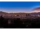 Stunning aerial view of Las Vegas skyline at sunset at 7090 Fazio Dr, Las Vegas, NV 89110
