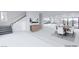 Open concept dining room and kitchen with modern finishes at 7090 Fazio Dr, Las Vegas, NV 89110