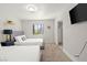 Guest bedroom with two twin beds and a large closet at 3784 Pama Ln, Las Vegas, NV 89120