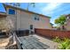 Home's backyard featuring gravel, rubber pavers, and partial fencing at 5301 Fairbranch Ln, Las Vegas, NV 89135