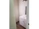 Bathroom with a white vanity and cabinet at 3505 Benson Ln, North Las Vegas, NV 89032