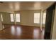 Spacious bedroom with hardwood floors and mirrored closet at 1321 Del Mar St # 4, Las Vegas, NV 89119