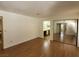 Bedroom with mirrored closet and ensuite bathroom at 1321 Del Mar St # 4, Las Vegas, NV 89119