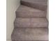 Carpeted staircase leading to the next level of the home at 5049 Spencer St # D, Las Vegas, NV 89119