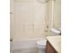 Clean bathroom with tub shower, toilet and vanity at 1708 Walrus St, Las Vegas, NV 89117