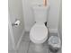 Simple toilet and tile floor in a small bathroom at 1708 Walrus St, Las Vegas, NV 89117