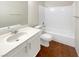 Bathroom with shower/tub combo and tile floor at 900 Boulder Springs Dr # 202, Las Vegas, NV 89128