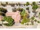 Aerial view of house and expansive lot with mature landscaping at 1860 E Ford Ave, Las Vegas, NV 89123