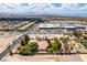 Aerial view of house, landscape, and city view at 1860 E Ford Ave, Las Vegas, NV 89123