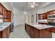 Kitchen with large island and granite countertops at 1860 E Ford Ave, Las Vegas, NV 89123