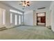 Large living area with hardwood floors and French doors at 1860 E Ford Ave, Las Vegas, NV 89123