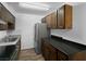 Updated kitchen, stainless steel appliances, wood cabinets at 6019 Clark St, Las Vegas, NV 89122