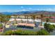 Complex aerial view, showcasing the pool and lake view at 687 Marina Dr # 39, Boulder City, NV 89005