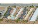 Aerial view of a complex showing building arrangement, parking, and pool at 687 Marina Dr # 39, Boulder City, NV 89005