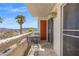 Private balcony with seating and mountain views at 687 Marina Dr # 39, Boulder City, NV 89005