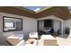 This patio area is the perfect place to lounge and is conveniently adjacent to the main bedroom at 12 Oakmont Hills Ln, Las Vegas, NV 89141
