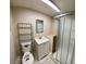Clean bathroom with shower, vanity, and toilet at 1310 Fremont St, Pahrump, NV 89048