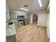 Eat-in kitchen with stainless steel appliances and granite counters at 1310 Fremont St, Pahrump, NV 89048