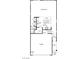 Floorplan of the first floor highlighting the kitchen, great room, and garage at 7086 Parkallen Ave, Las Vegas, NV 89113