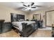 Large bedroom with king-size bed and ceiling fan at 442 Republic St, Henderson, NV 89015