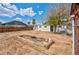 Backyard with garden and wooden structure at 4313 El Conlon Ave, Las Vegas, NV 89102