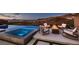 Stunning infinity pool and spa with city views at 678 Blackrock Rim Dr, Henderson, NV 89012