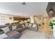 Open floor plan with modern living room and kitchen, perfect for entertaining and Gathering gatherings at 3716 W Colton Ave, North Las Vegas, NV 89032