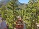 Quaint cabin with deck nestled among towering trees, offering stunning mountain views and a serene escape to nature at 2196 Via Dulcedo St, Mount Charleston, NV 89124
