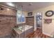 Spa-like bathroom featuring a soaking tub, walk-in shower, and stylish tile work at 8429 Brackenfield Ave, Las Vegas, NV 89178