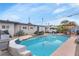 Beautiful pool with patio, perfect for lounging and outdoor gatherings at 1334 Eastwood Dr, Las Vegas, NV 89104