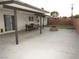 Covered patio, fire pit, and grassy area at 5900 Gordon Ave, Las Vegas, NV 89108