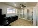 Home office with built-in shelving and desk at 5900 Gordon Ave, Las Vegas, NV 89108