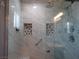 Large walk-in shower with marble tile and modern fixtures at 5900 Gordon Ave, Las Vegas, NV 89108