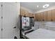 Modern kitchen features a stainless steel refrigerator and custom cabinets with hardware at 17 Winding Rd, Henderson, NV 89052