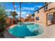 Crystal-clear kidney shaped pool, perfect for relaxation at 2257 Loring Ave, Henderson, NV 89074