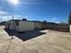 Backyard with detached garage and concrete slab at 132 W Victory Rd, Henderson, NV 89015