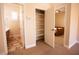 Hallway with linen closet and bedroom access at 9408 Forest Edge Ave, Las Vegas, NV 89149