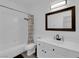 Clean bathroom with tub, shower, and neutral colors at 2196 Pescara Ct, Las Vegas, NV 89123